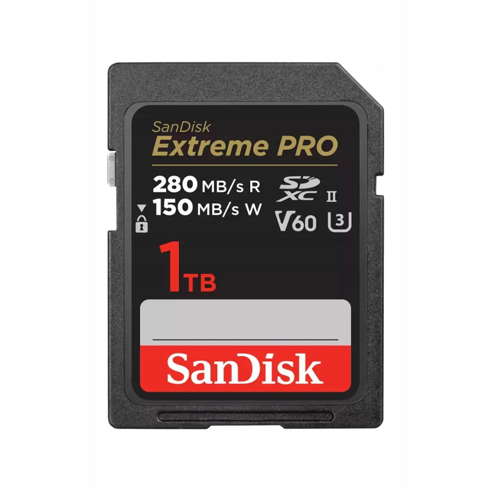 SANDISK EXTREME PRO SDXC 1TB 280/150 MBs V60 UHS-II Memory Card