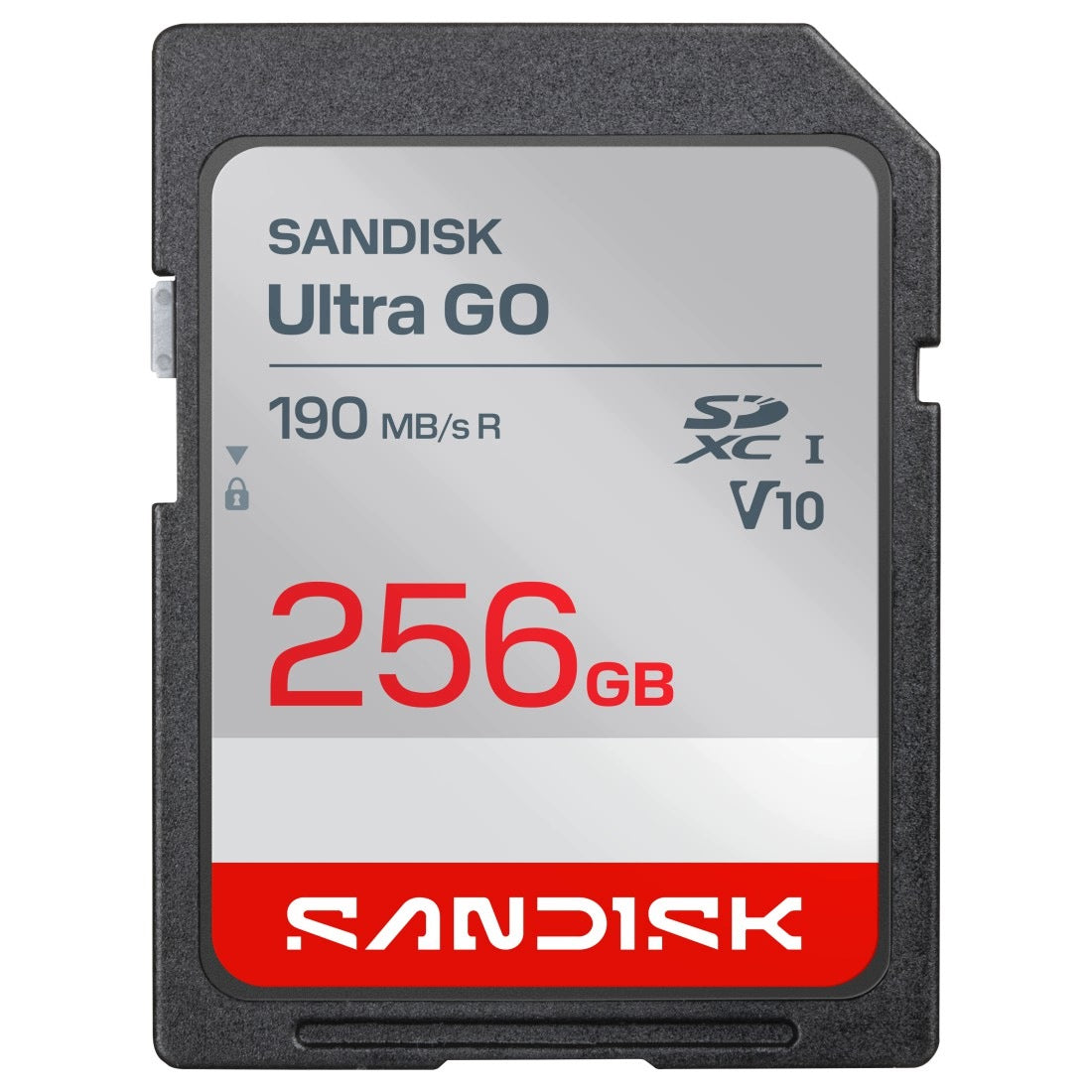 SANDISK ULTRA GO SDXC 256GB 190MB/s UHS-I Class 10 Memory Card