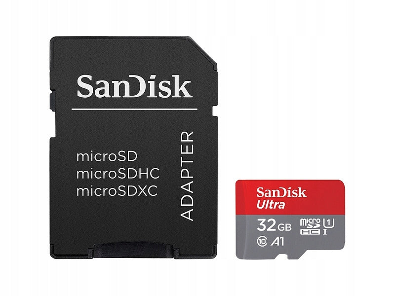SANDISK Ultra MicroSDHC 32GB Memory Card Speed classes A1