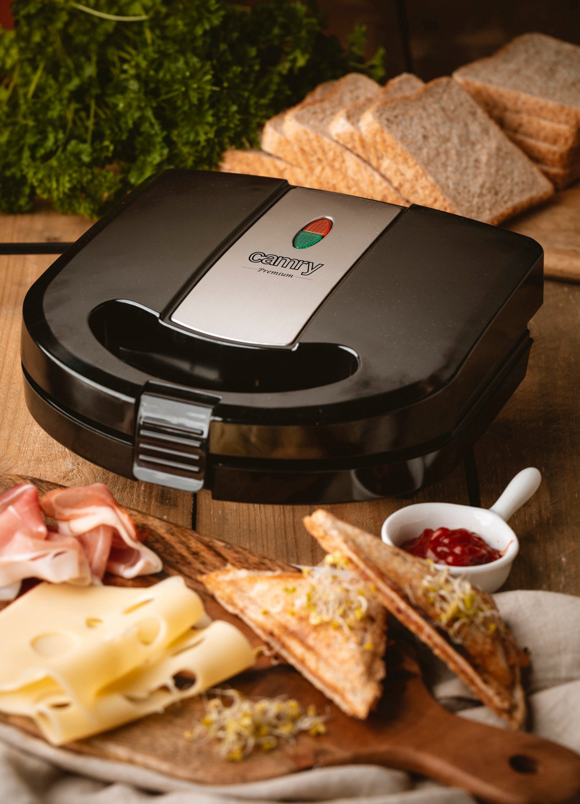SANDWICH TOASTER GRILL PANINI PEANUT TOASTER SANDWICH 3in1 1000W Power rating 1000 W