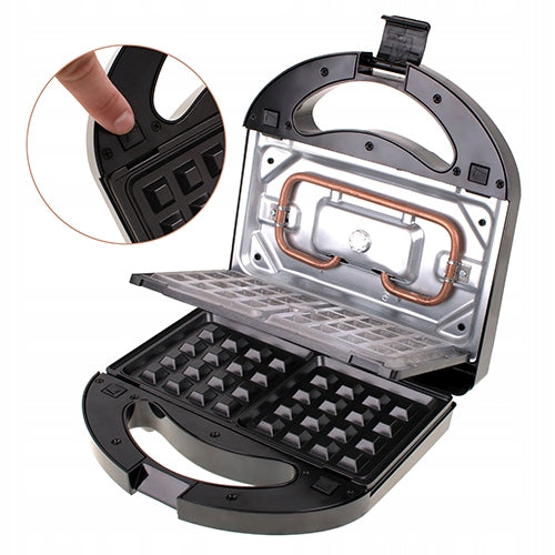 SANDWICH TOASTER GRILL WAFFLE IRON 1000W ELECTRIC TOASTER TOAST 3IN1 Power rating 1000 W