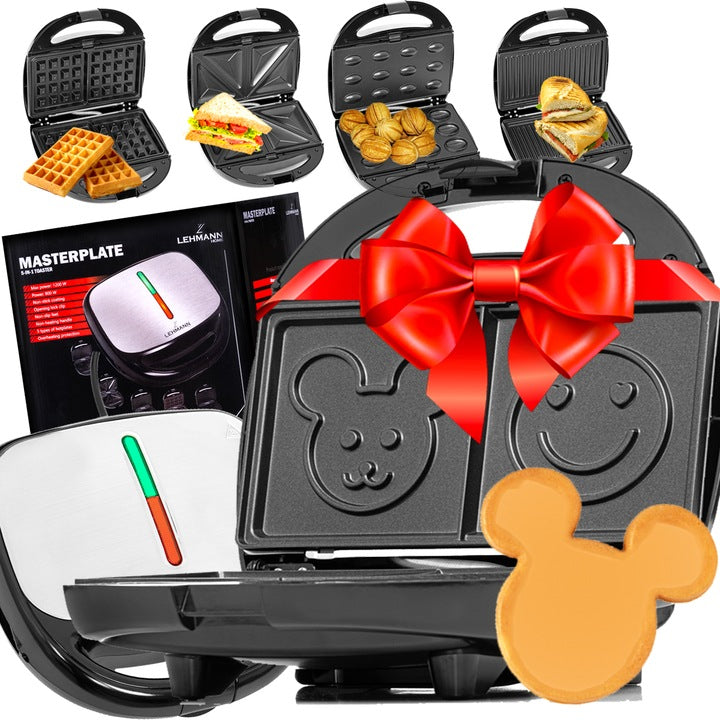 SANDWICH TOASTER LEHMANN 5IN1 SANDWICH TOASTER + 10 PADS