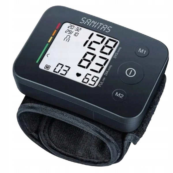 SANITAS electronic wrist BLOOD PRESSURE MONITOR