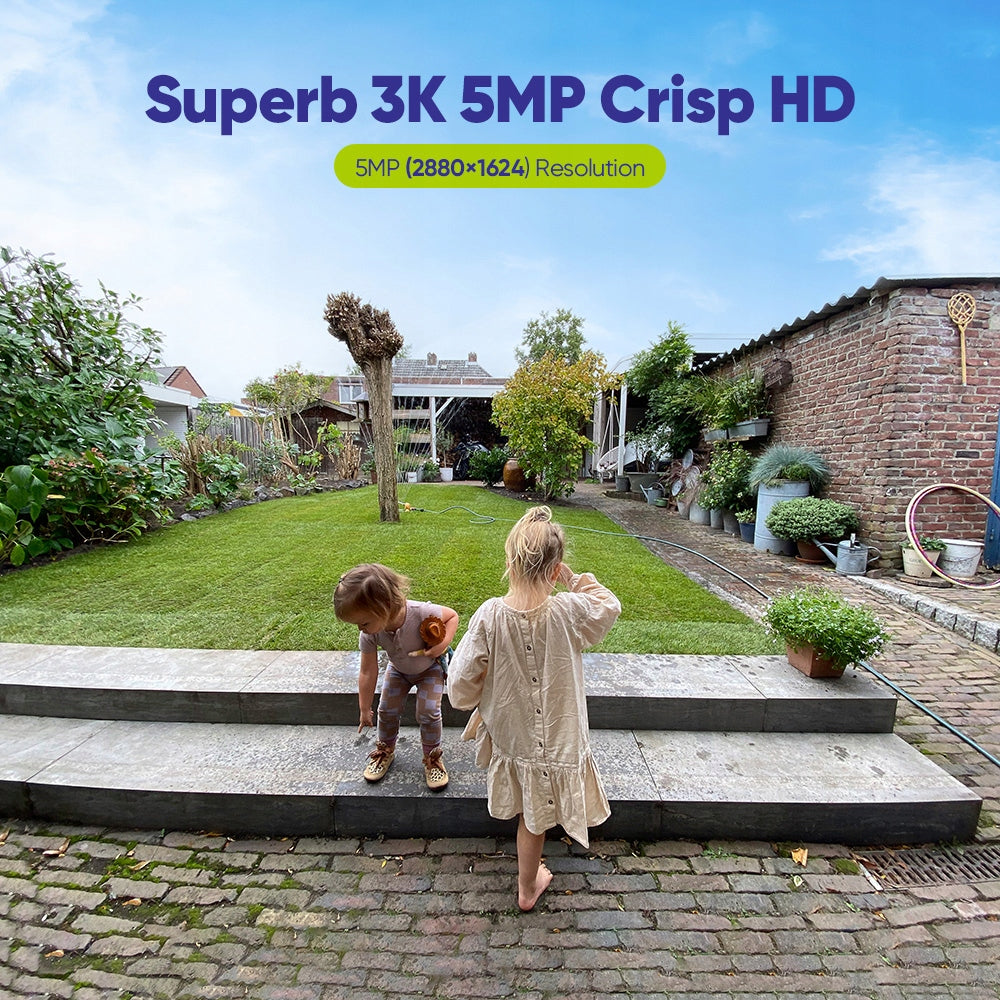 SANNCE 5MP WiFi Security Camera,Wireless IP Camera, AI Human Detection Packaging status original