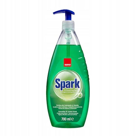 SANO CUCUMBER LIME SPARK DISHWASHING LIQUID WITH PUMP 700 ML