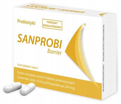 SANPROBI Barrier probiotic 40 capsules Expiration date at least six months from the date of purchase