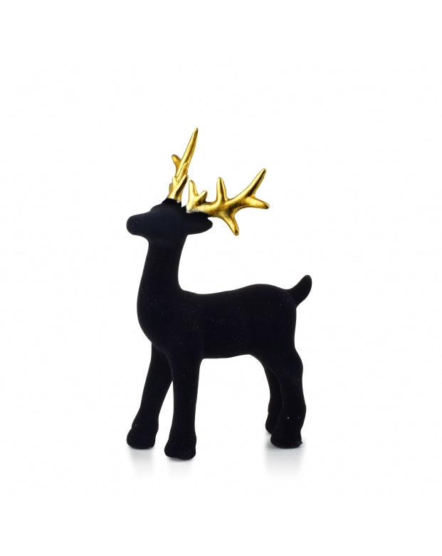 Santa Lila Hirschfigur, 19 x 11 x 5 cm 