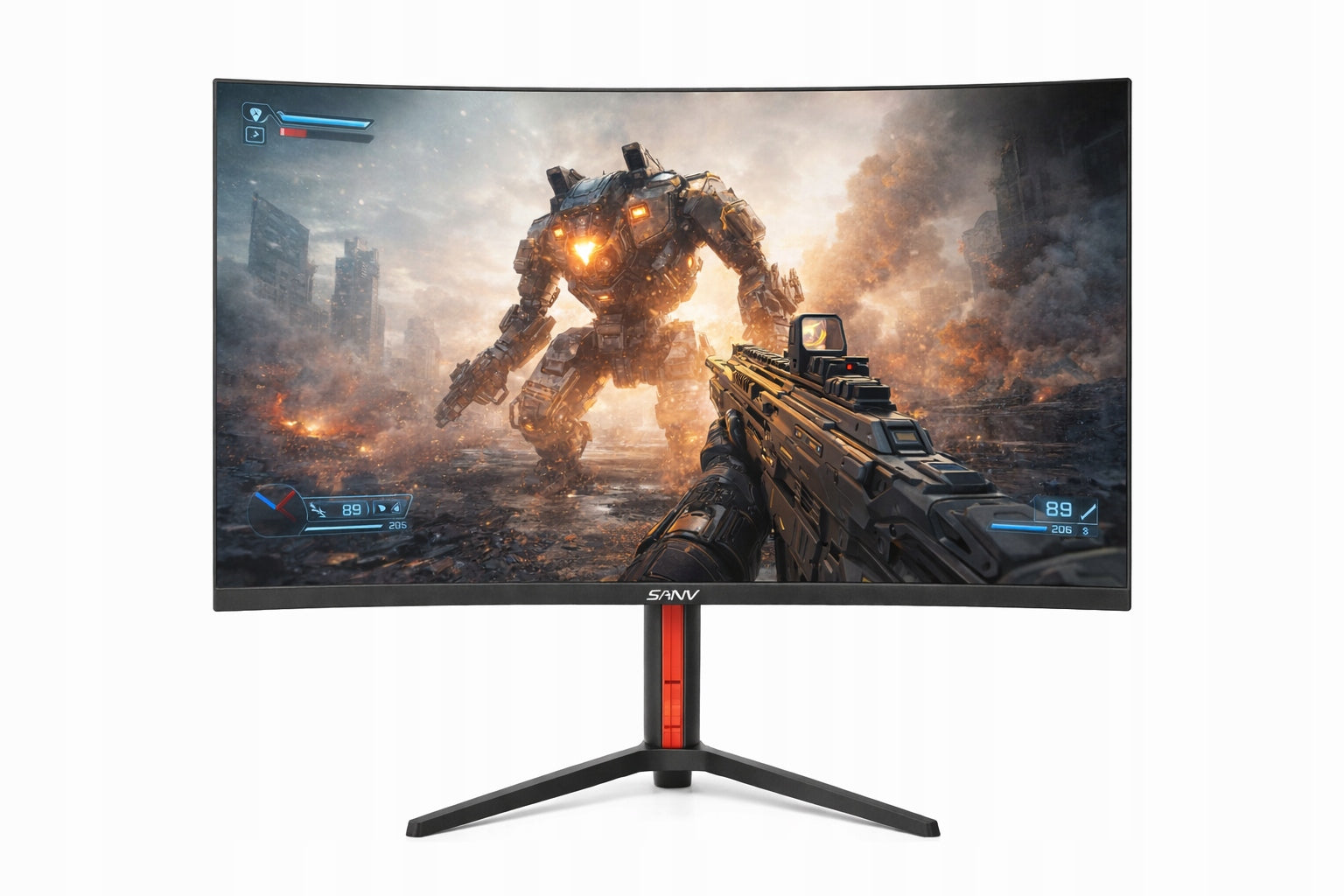 SANV Gaming Monitor 27" curved 2K 165Hz Fast IPS RGB Freesync VESA