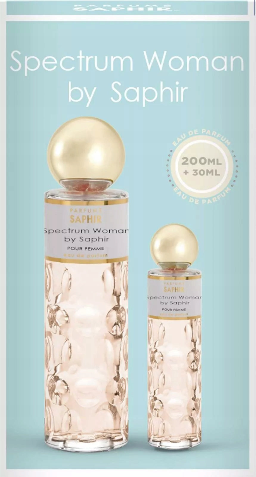 SAPHIR WOMEN Eau de Parfum SPECTRUM gift set 200 ml + 30 ml