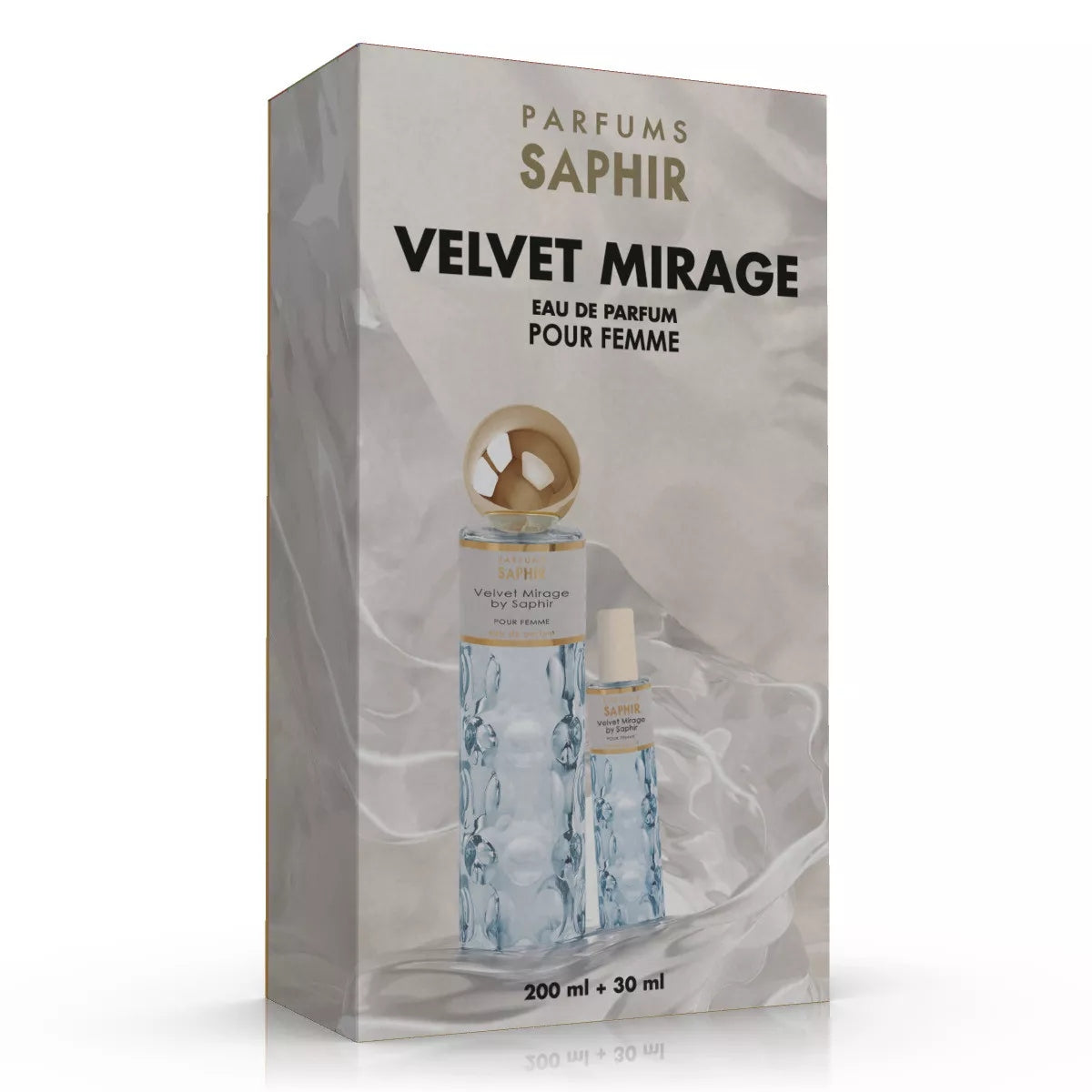 SAPHIR WOMEN VELVET MIRAGE Eau de Parfum, set edp 200 ml + 30 ml