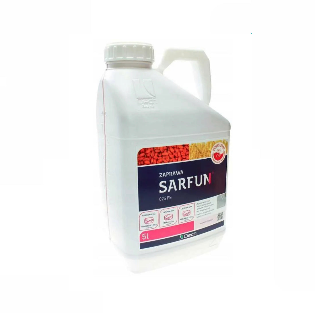 SARFUN 025 FS 5L CEREAL MORTAR + PRIMUS B+ 5L FERTILIZER REQUIRED CERTIFICATE Manufacturer code Koncentrat choroby grzybowe zboża zestaw