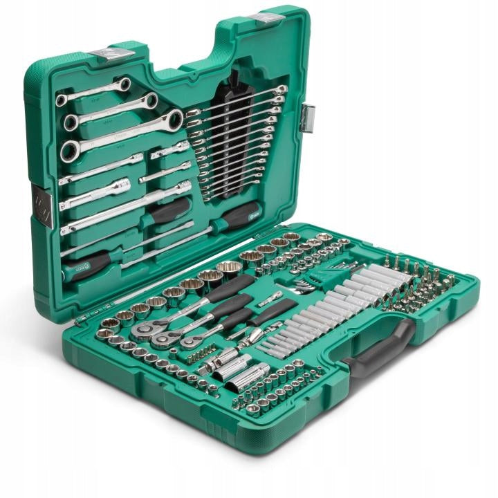 SATA 09510 Socket wrench set 150 pieces 1/4 3/8 1/2 Metric inch Number of items in the set 150