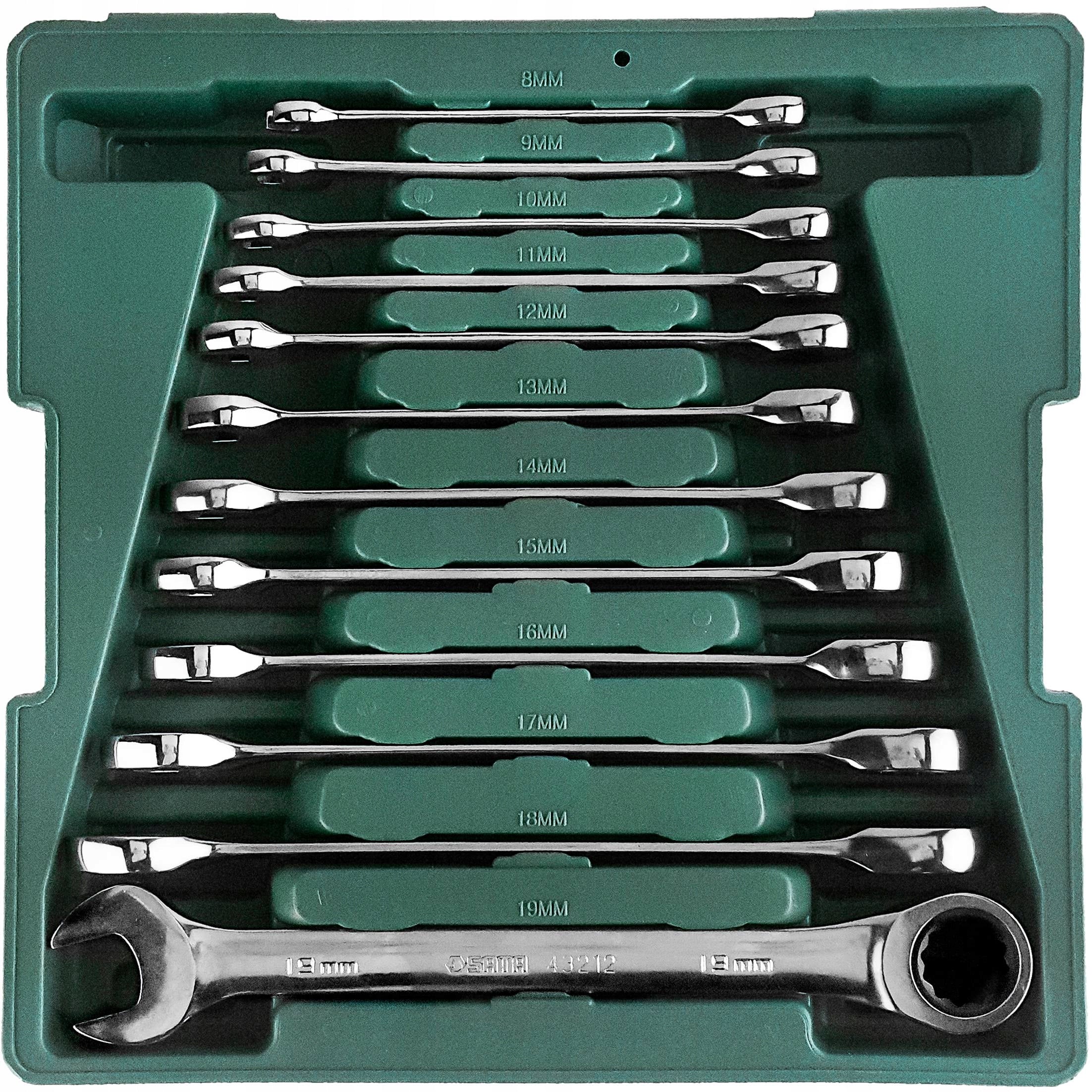 SATA FLAT RING WRENCHES WITH RATCHET CASE SET Brand SATA