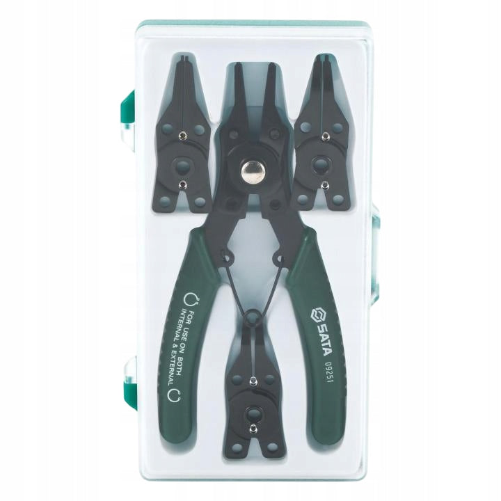 SATA Set of pliers for seger rings different tips ST09251SJ 4el. Kind set