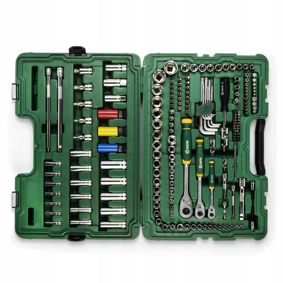 SATA Socket wrench set + accessories 1/4 1/2 3/8 180 pcs ST09546G Brand SATA
