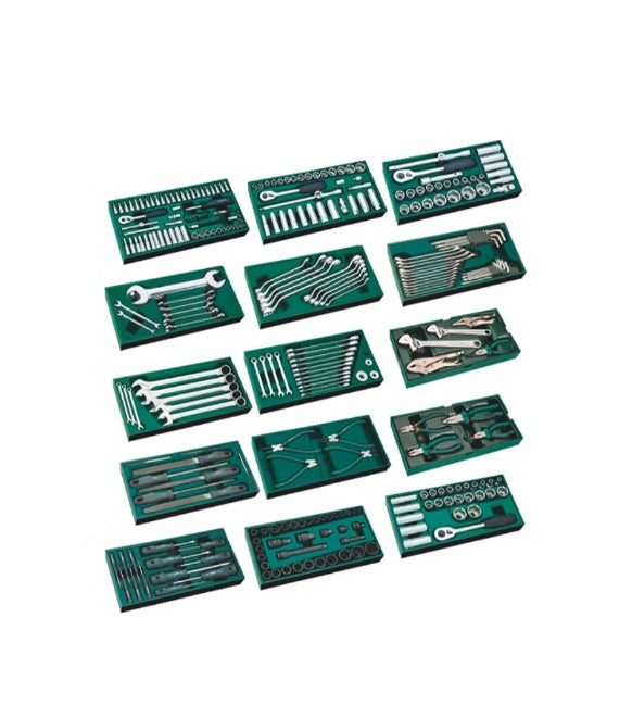SATA TOOL TROLLEY BASIC ST95126G GREEN 7 DRAWERS + 299 TOOLS Packaging status original