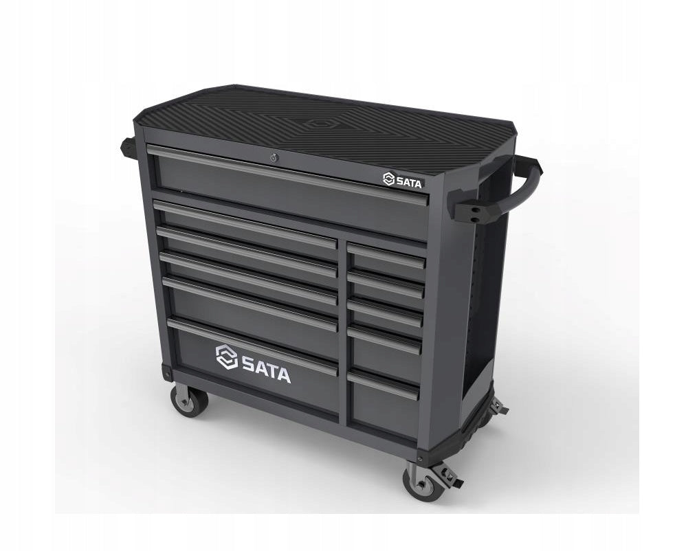 SATA TROLLEY BLACK TOOL SERVICE CABINET WITH EQUIPMENT 452el. Accessories included yes