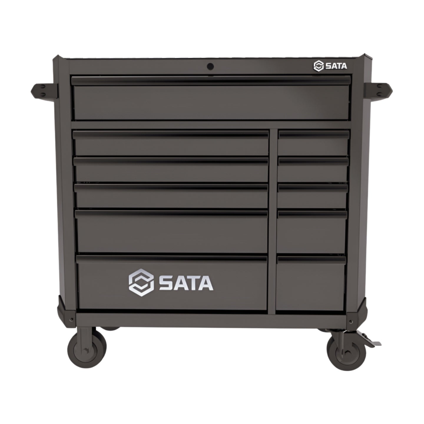 SATA TROLLEY BLACK TOOL SERVICE CABINET WITH EQUIPMENT 452el. Brand SATA