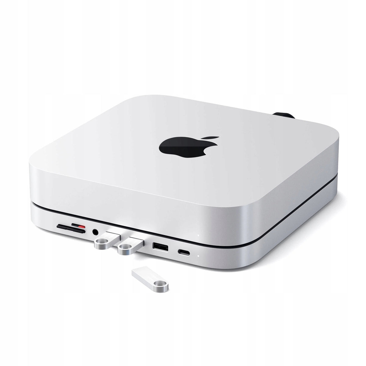 SATECHI Hub for Mac Mini M2 Pro 2023, USB-C, 3 x USB-A, Micro/SD, Audio Jack