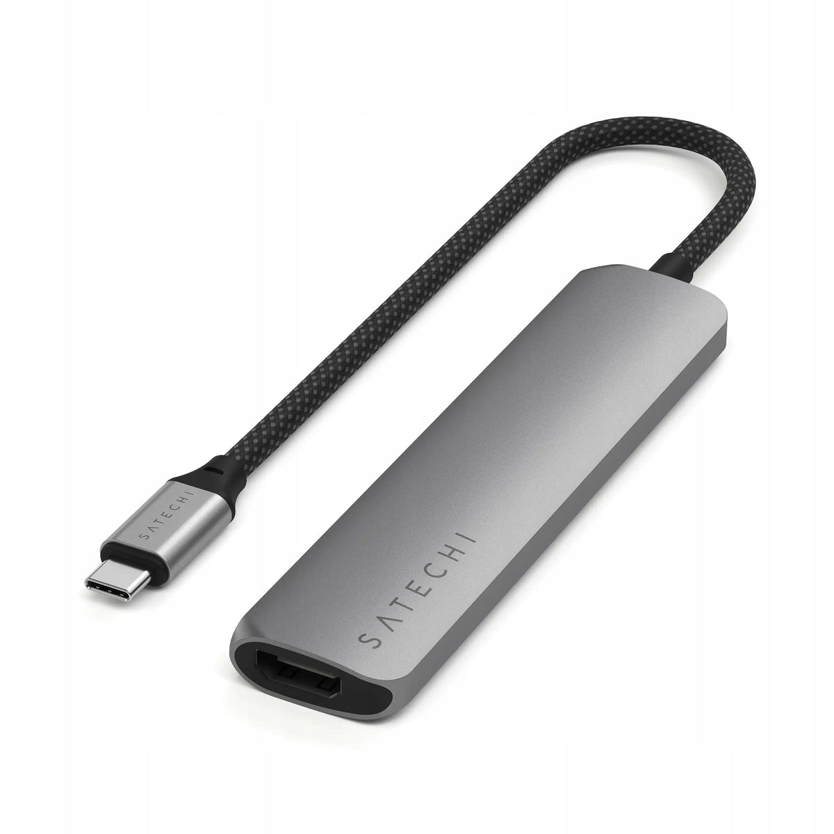 SATECHI USB-C to USB-C Adapter 2x USB-A HDMI Micro/SD Hub 6in1 Adapter Packaging status original