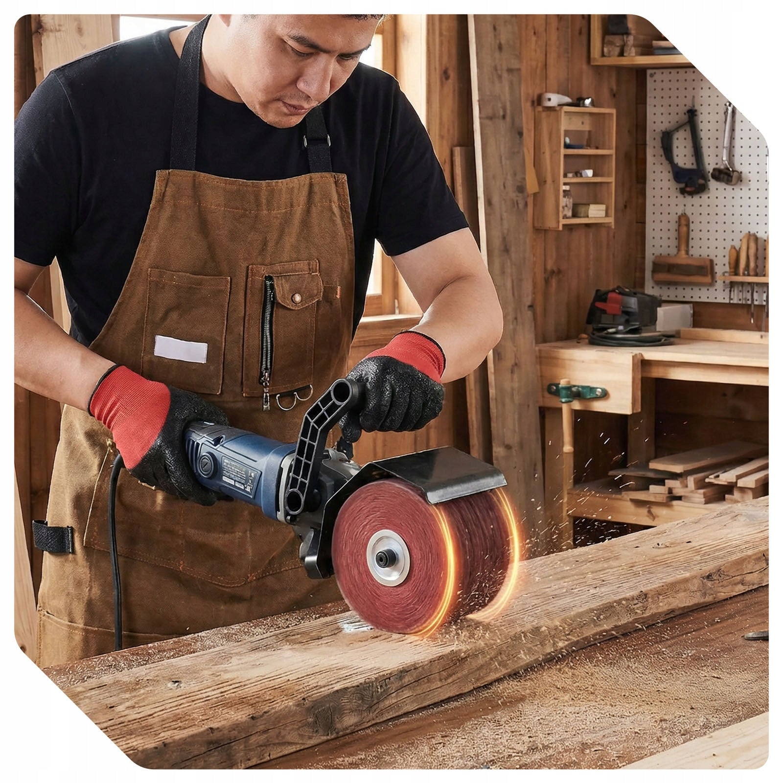 SATIN MACHINE FOR WOOD AND METAL ELECTRIC 1300W ROLLER GRINDER POLISHER Manufacturer code W27482 SATYNIARKA DO DREWNA I METALU 1300W