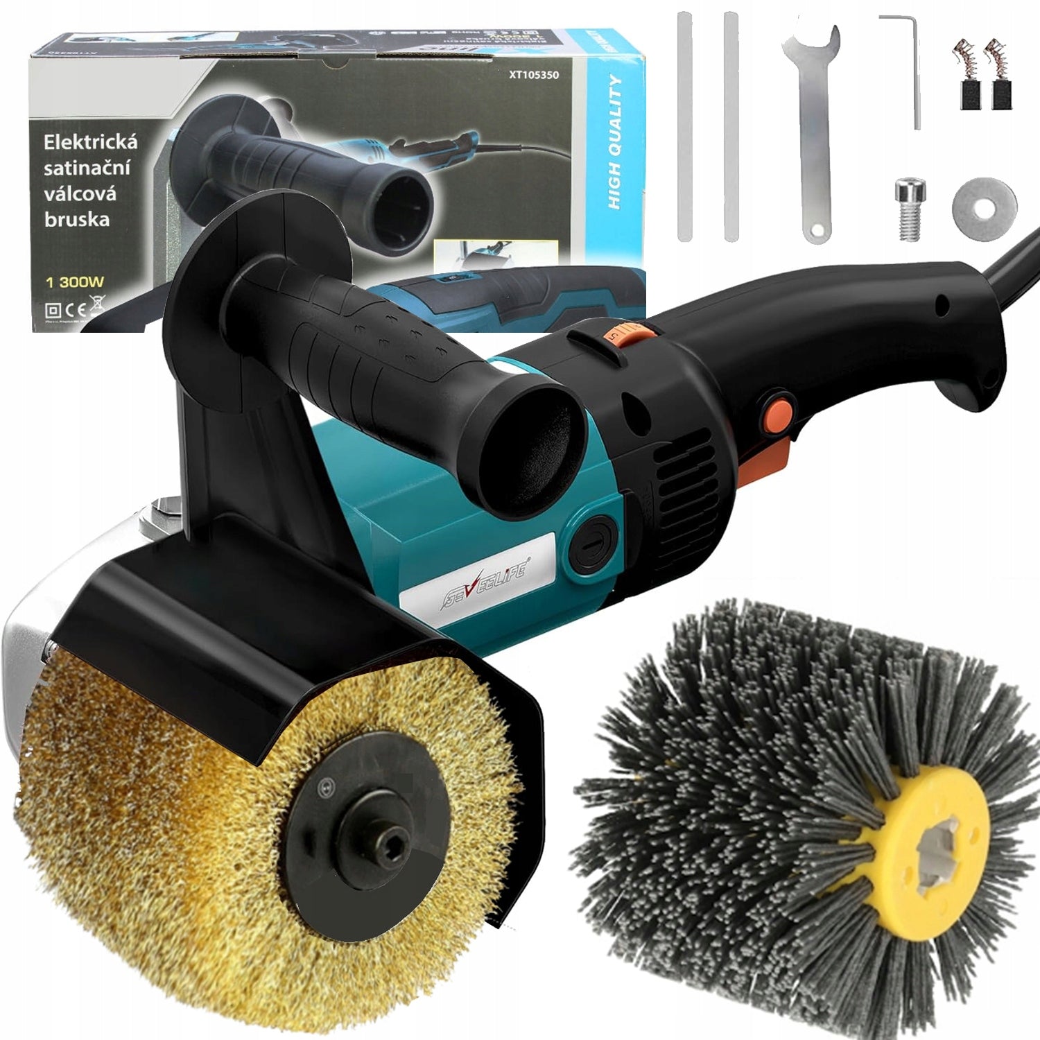 SATIN MACHINE MULTIFUNCTION ROLLER GRINDER 1400W SATIN 2BRUSHES Brand no brand