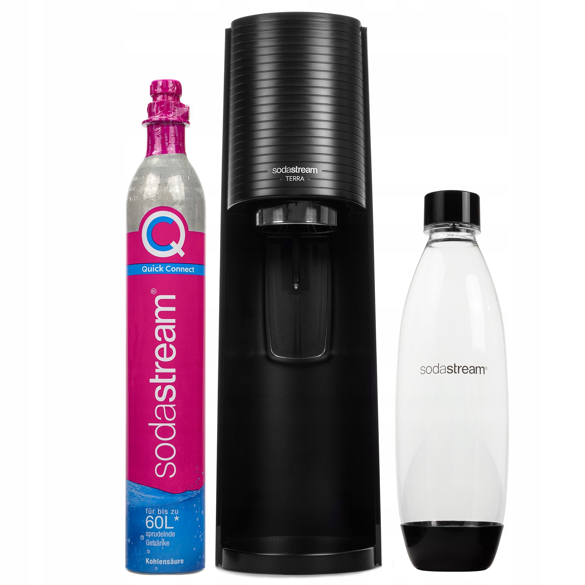 SATURATOR SODA STREAM TERRA FOR WATER 1 BOTTLE SIPHON FOR SPARKLING WATER