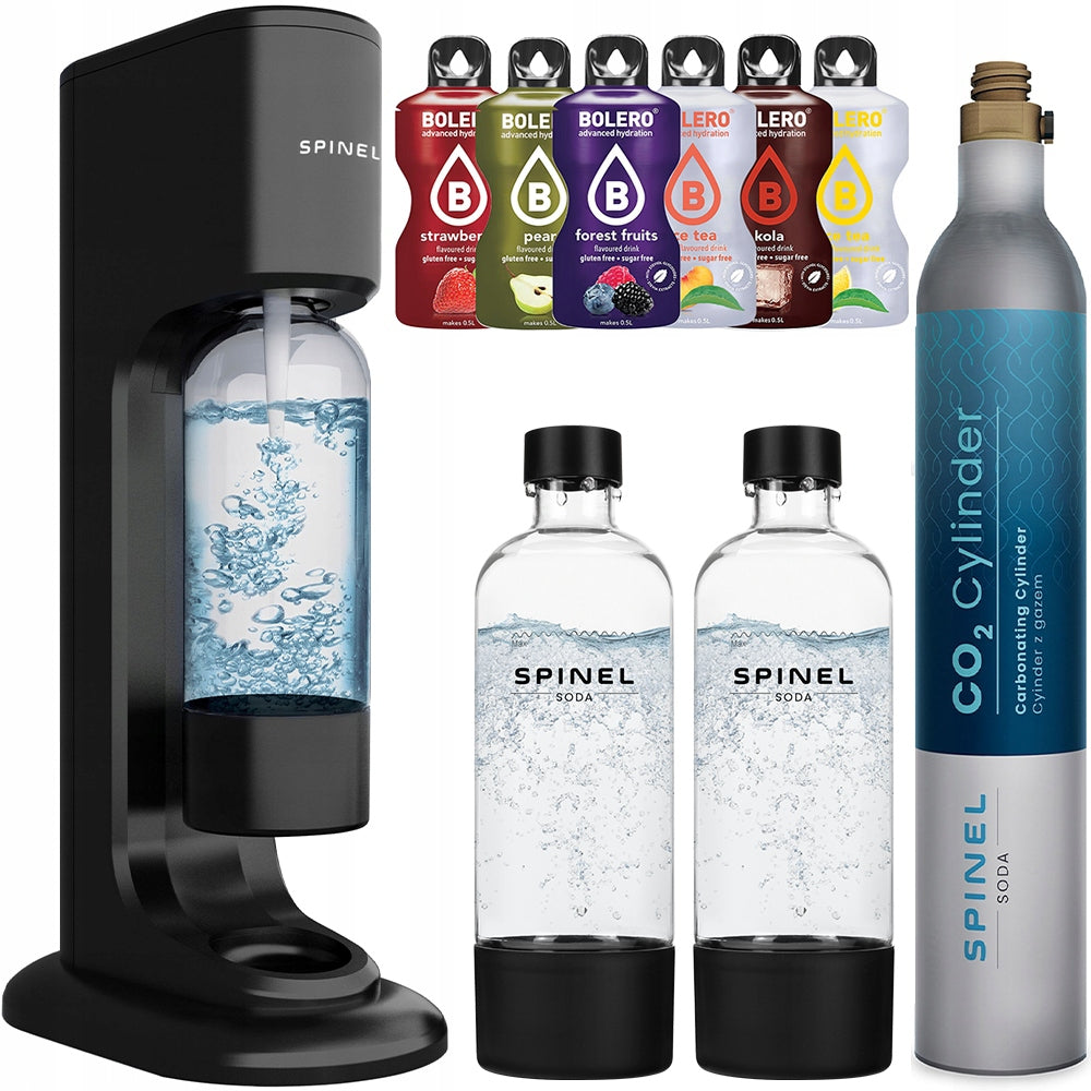 SATURATOR SPINEL SODA BubbleON FOR WATER GASSING - 2x SPINELSODA BOTTLES