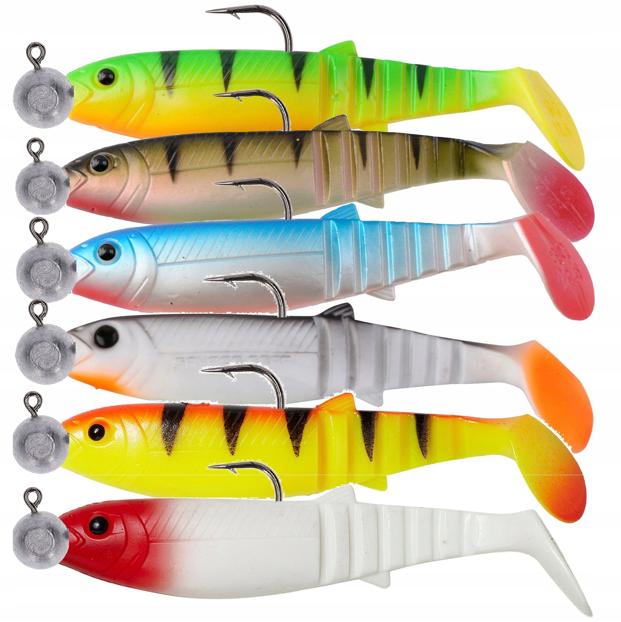 SAVAGE GEAR Cannibal 8 cm Armed rubber for pike zander perch 12pcs Manufacturer code SG_Cannibal_8_u_12