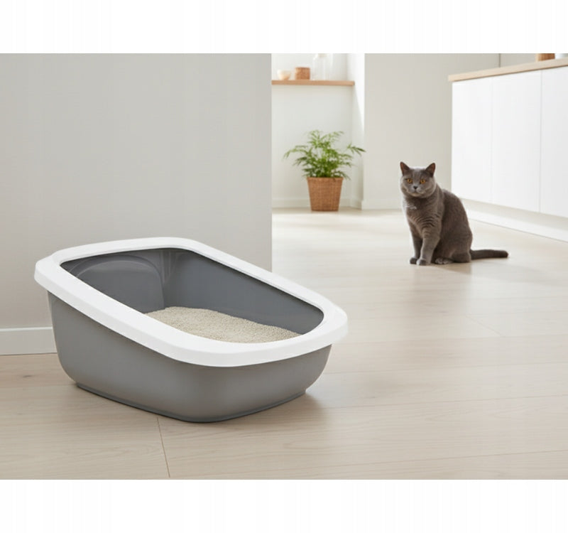 SAVIC ASEO JUMBO Cuvette with frame large high toilet cat open grey 67,5 Model VAT008873