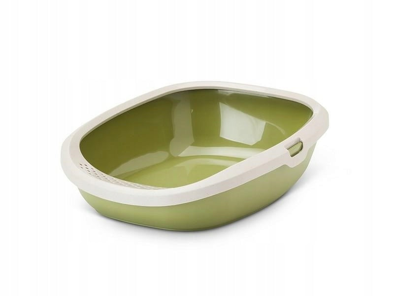 SAVIC CAT LITTER BOX GIZMO L GREEN 52x39x15cm