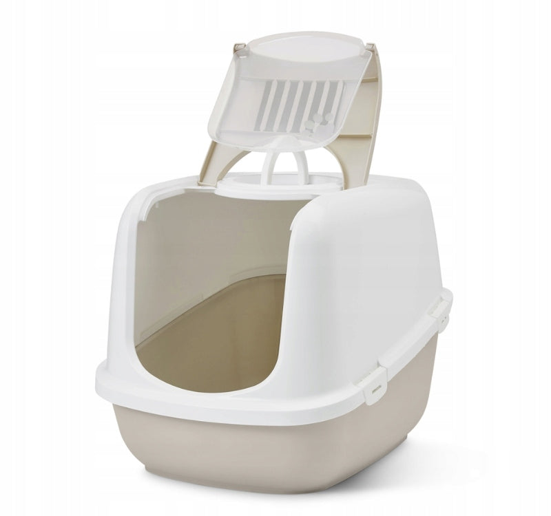 SAVIC JUMBO Cuvette cat toilet large indoor with maine coona filter beige 66,5cm Manufacturer code 200-00WMC
