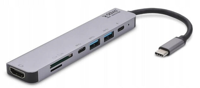 SAVIO AK-47 7-in-1 Multifunctional USB Type-C Hub