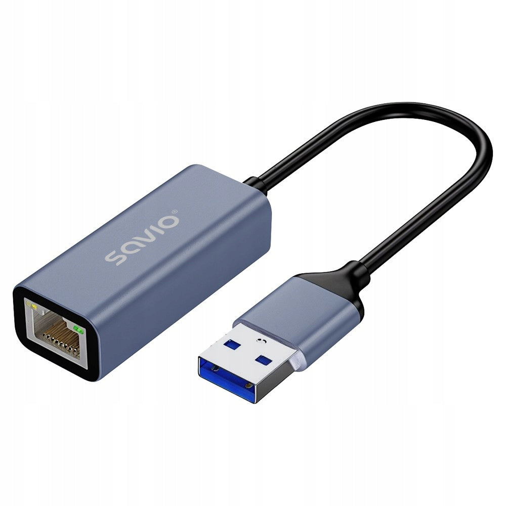 SAVIO USB-A to RJ-45 Gigabit Ethernet Adapter AK-83 Manufacturer Savio