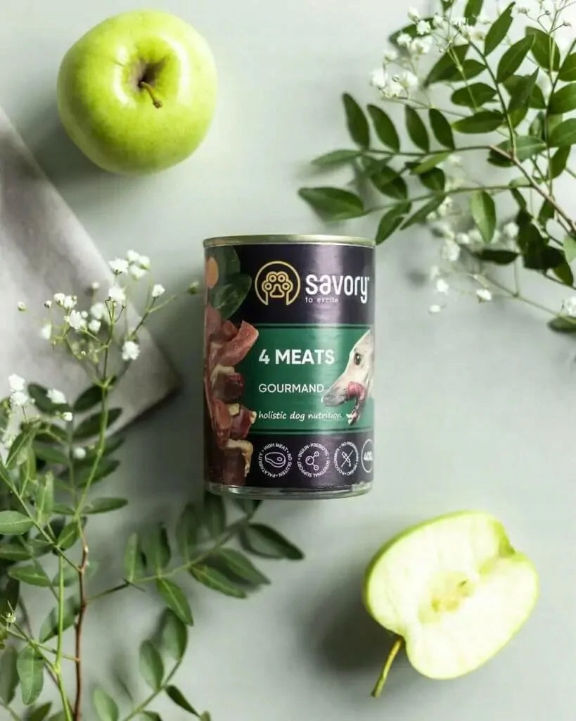 SAVORY 4 MEAT FLAVOURED WET FOOD FOR PICKY DOGS OF ALL BREEDS 800 G Manufacturer code 4820232630402