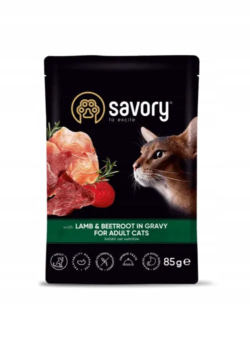 SAVORY Cat food in lamb sauce and beetroot Lamb & Beetroot 85g Manufacturer code 4820261920123