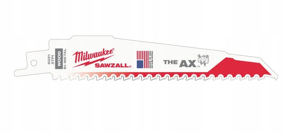 SAW BLADE FOR DEMOLITION OF WOOD NAILS PVC AX 150mm MILWAUKEE Packaging status original