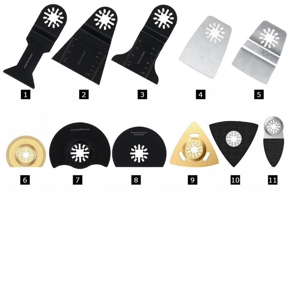 SAW BLADE FOR MULTIFUNCTIONAL WOODEN TOOL, OSCILLATING BLADE SET 100PCS Handle type universal