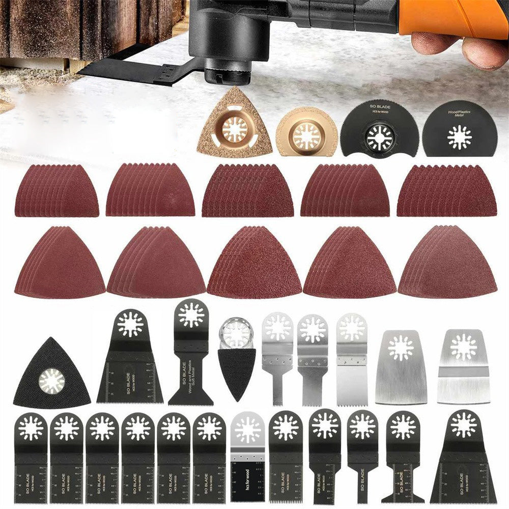 SAW BLADE FOR MULTIFUNCTIONAL WOODEN TOOL, OSCILLATING BLADE SET 100PCS Packaging status original