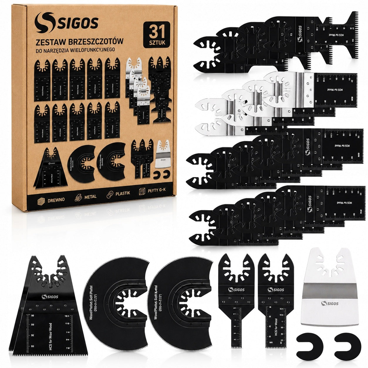 SAW BLADES FOR MULTITOOL WOOD METAL PLASTIC