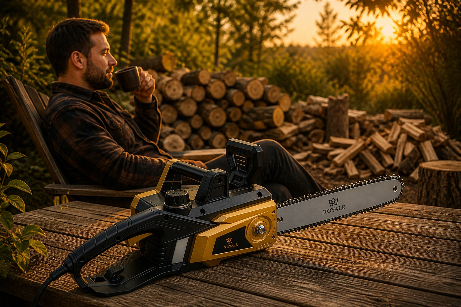 SAW ELECTRIC SAW ROYALE 3000 CHAINSAW FOR WOOD GARDEN METAL Chain manufacturer other
