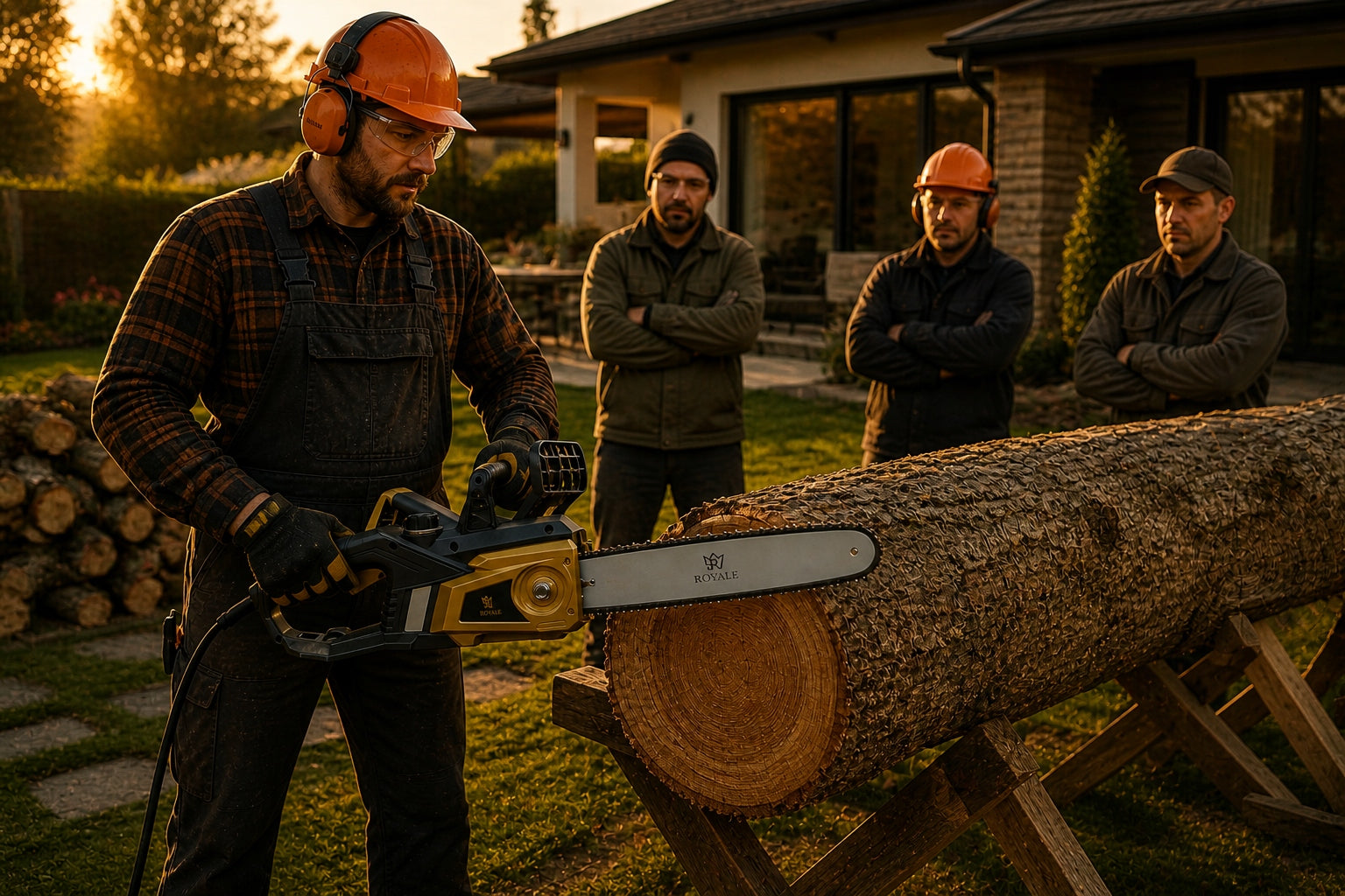 SAW ELECTRIC SAW ROYALE 3000 CHAINSAW FOR WOOD GARDEN METAL Series CUT MASTER