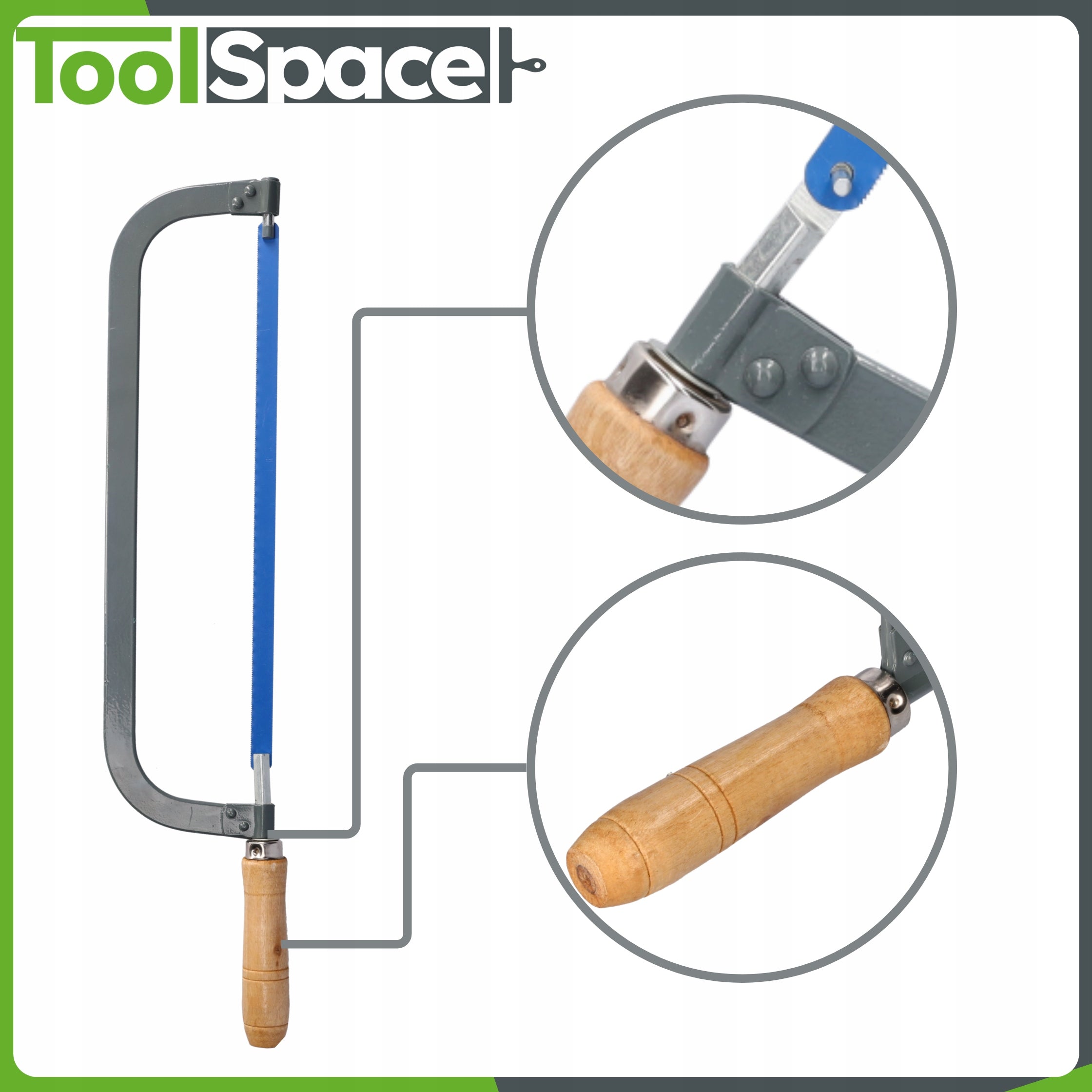 SAW HANDBALL FRAME CUTTING METAL PLASTIC 300mm saw blade Brand ToolSpace