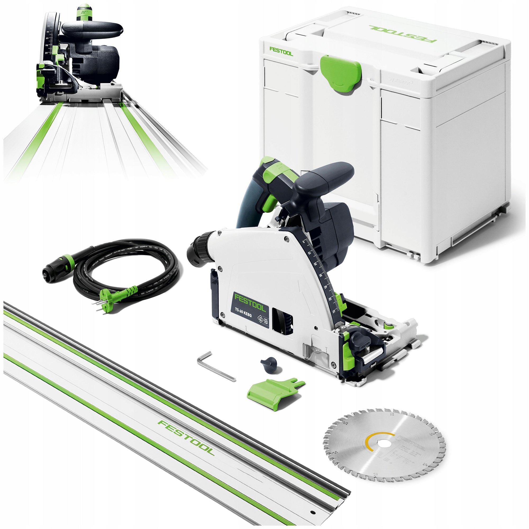 SAW PLUNGER FESTOOL TS 60 KEBQ-PLUS CIRCULAR SAW PLUNGE RAIL 1,4