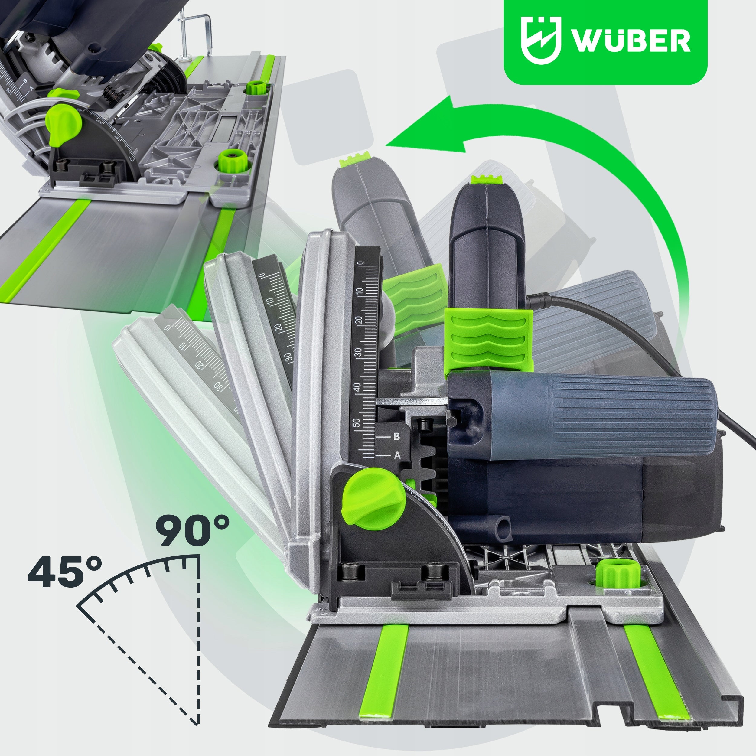 SAW PLUNGER SAW-DEEPENING MACHINE + RAIL DISC Kind electric