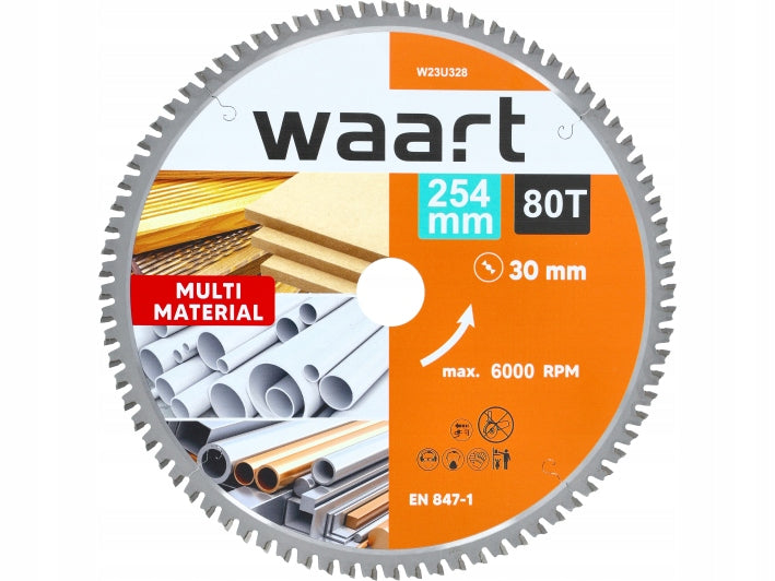 SAW,TCT 255 254x30mm 80 T MULTIMATERIAL,WOOD,ALU,PVC EAN (GTIN) 5904198067874