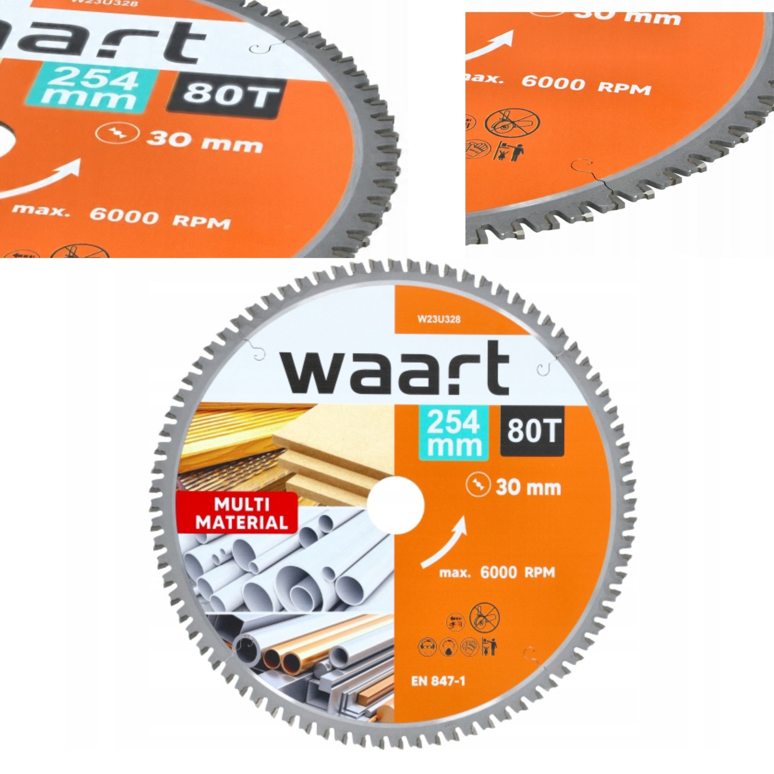 SAW,TCT 255 254x30mm 80 T MULTIMATERIAL,WOOD,ALU,PVC