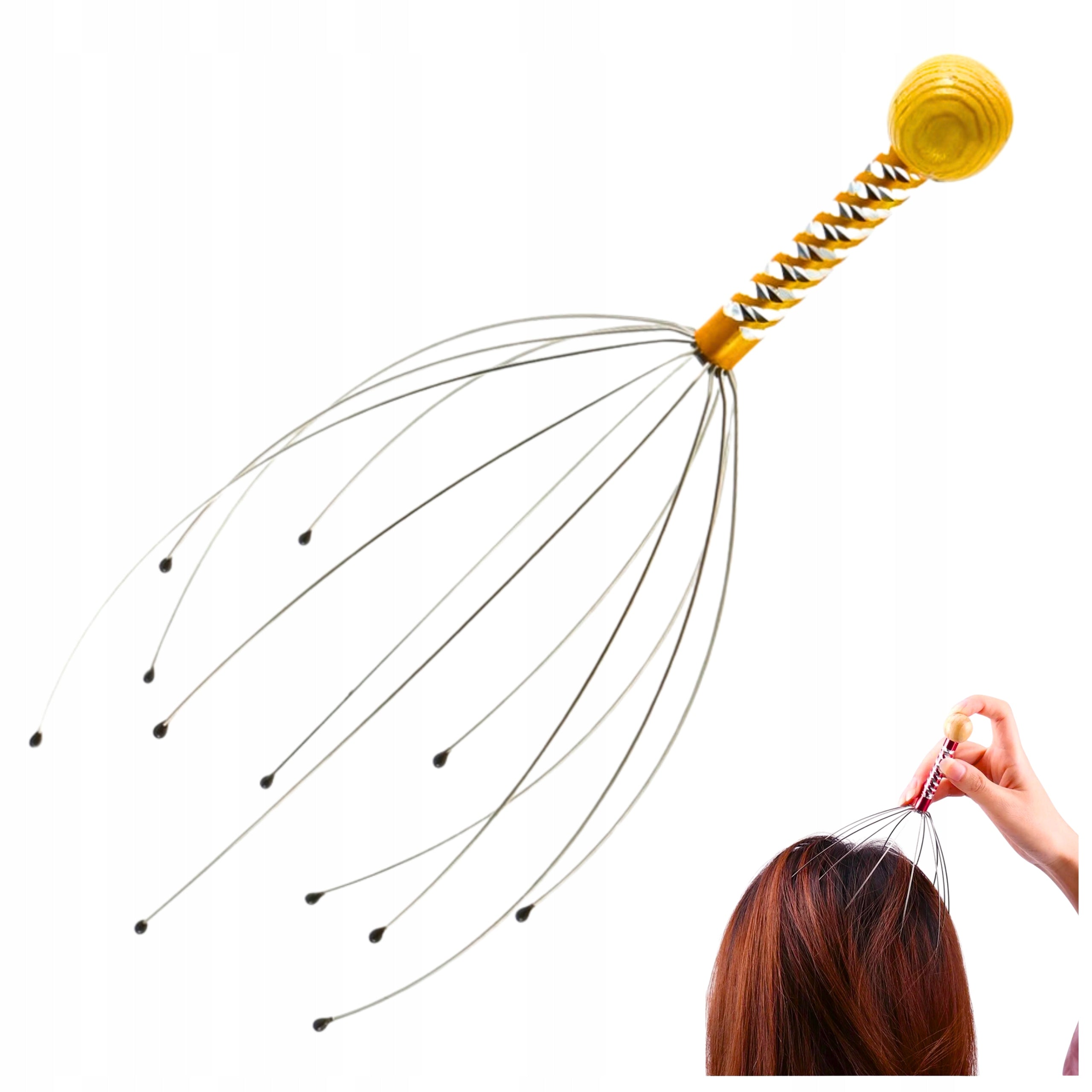 SCALP MASSAGER AYURVEDIC MASSAGE WIRE MASSAGE SPIDER RELAX