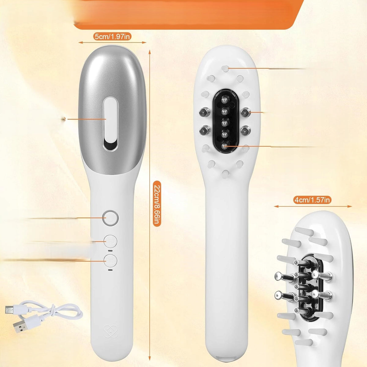 SCALP MASSAGER EMS ELECTRIC BRUSH REGENERATING PHOTOTHERAPY EAN (GTIN) 5907127007798