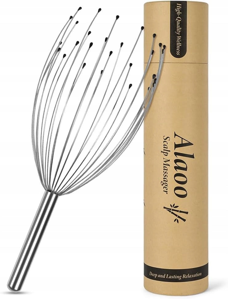 SCALP MASSAGER SPIDER SCRATCHER RELAXATION HAIR GROWTH SOLID GIFT